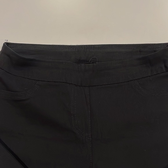 Skinny Black Pants with Stretch Waistband - Picture 2 of 2